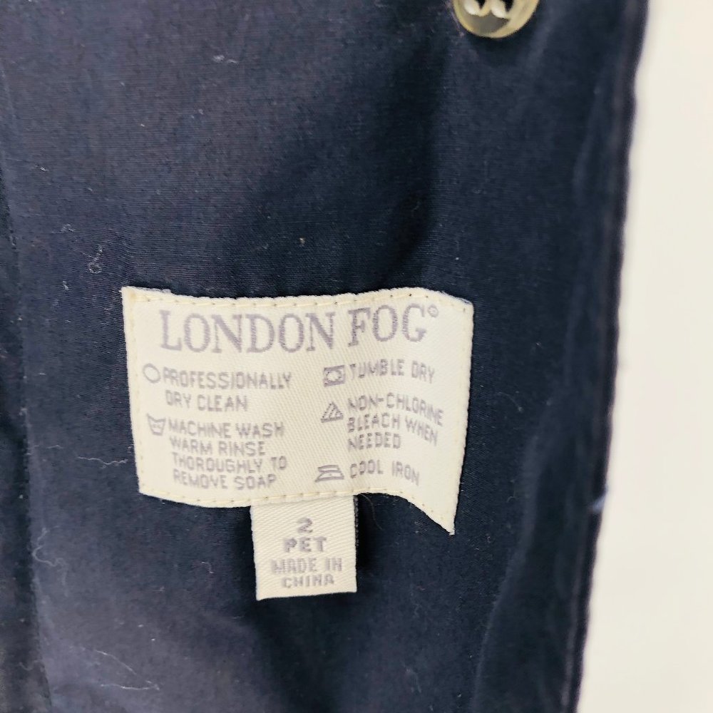London Fog Petite Button Down Trench Coat - Picture 13 of 13